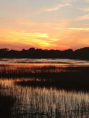 Sunset from across Bay Street