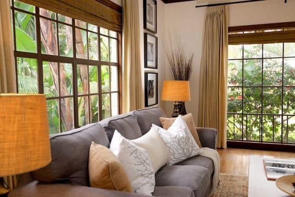 "Wall of Windows" in a fine old Tudor home -- they don't make them like this any more.