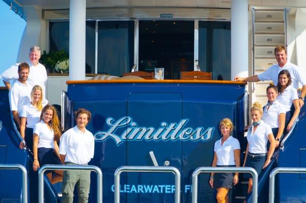 Yacht Crew on the Aft Deck