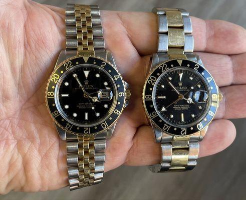 Two Tone Rolex GMT duo