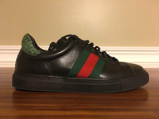 Resoled Gucci Ace. Like new.