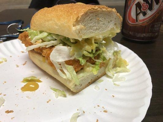 Chicken cutlet sub