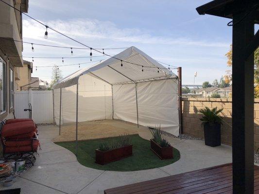 10'x20' tent rentals 
www.starpartyrentals29.com