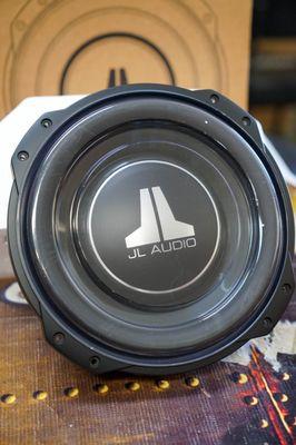 Specialized JL audio speakers ready to be installed in your car