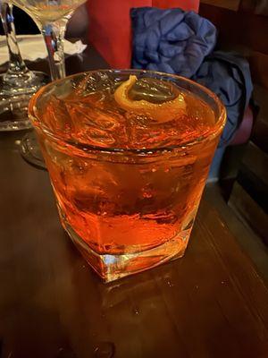 Negroni cocktail