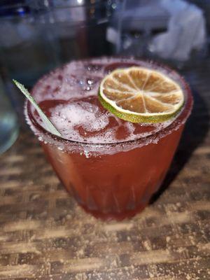 Watermelon margarita from the drink menue.