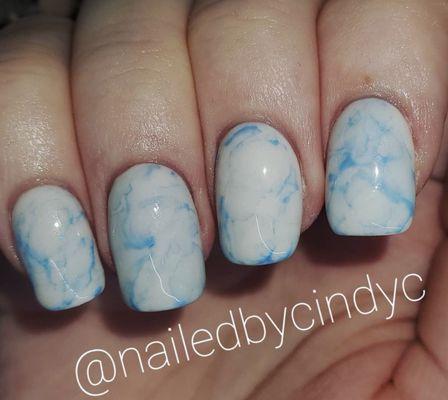 Marble nails by Cindy 2021