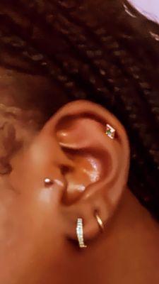 Tragus piercing