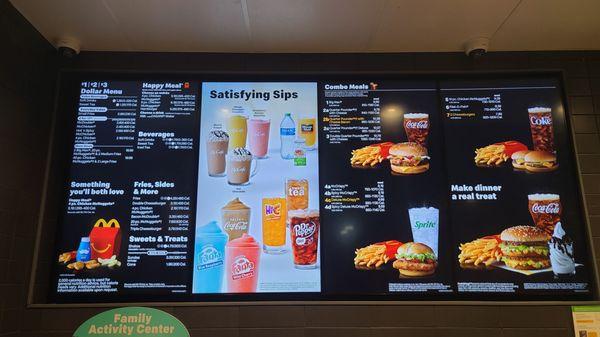 Menu Board  04-07-2023