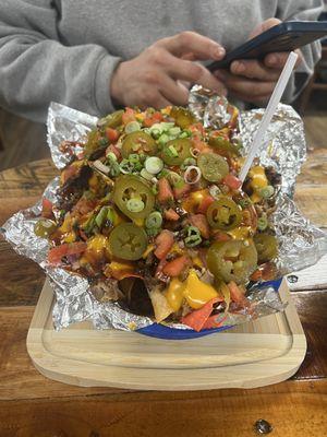 Moo & oink Nachos!