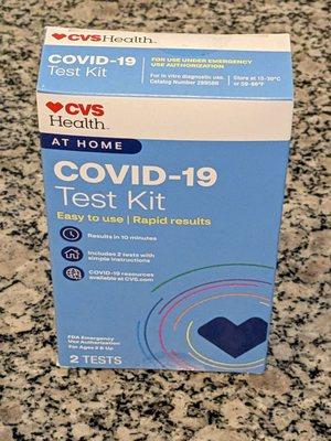 COVID-19 test kit. With insurance, you can get up to 4 boxes for free, but the deadline to order is May 11!