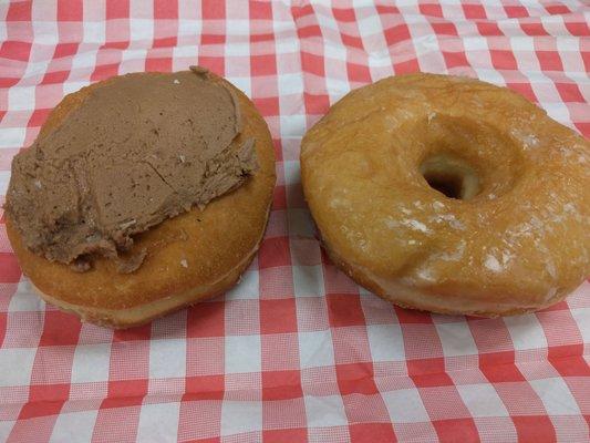 Boston Creme and a glazed doughnut. Delicious!!!