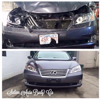 Before and after on a Lexus!