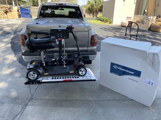 New install AL100 scooter lift