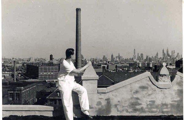 View from the roof  of the residence of the  "House Staff " Just on the other side of the old building of the Christ Hospital-1954