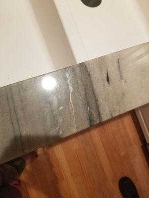 Crack caused by install