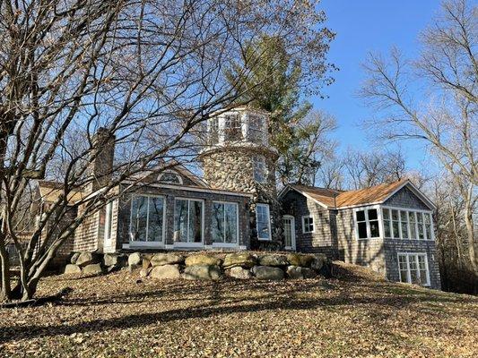 Lake Minnetonka storm damage roof replacement.