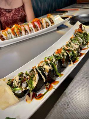 Tsunami roll was refreshing and the seaweed salad was a perfect topper for it