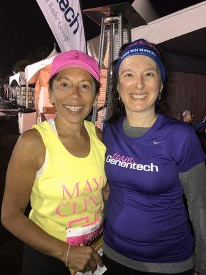 Edith Perez with Christine at Run Donna!