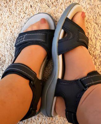 Broke down to join the group that wears comfortable Clark sandals not fashionable.