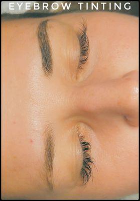 Brow tinting