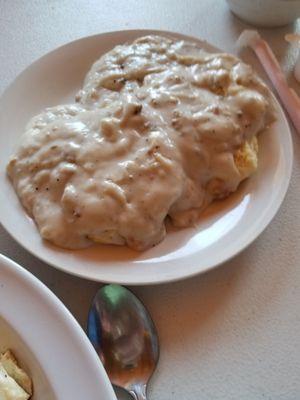 The biscuits and gravy, as an extra side