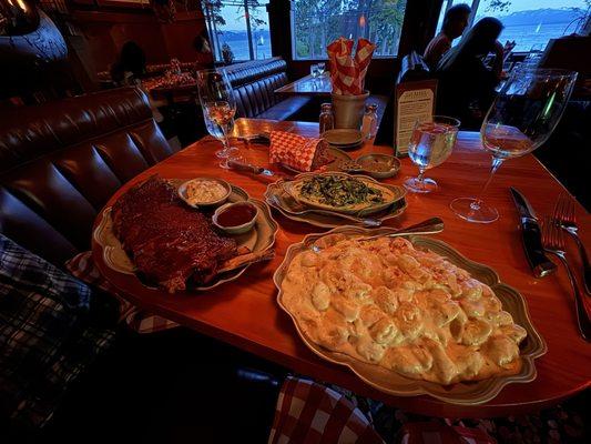 Rack of ribs, gnocchi