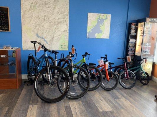 We have a wide selection of bikes for any budget.