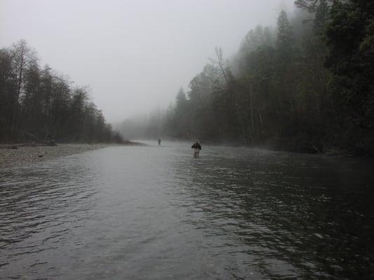 Early Morning Trinity River Steelhead Fishing