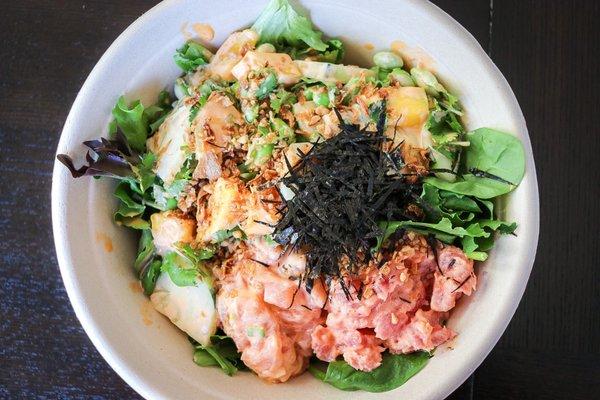 Salmon and tuna bowl