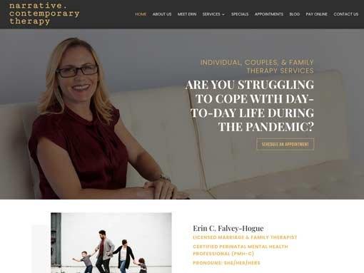 Narrative Therapy Website Design - WordPress