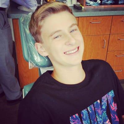 My son right after his braces were removed. LOVE his new smile, what an amazing transformation! Thank you Hardie Ortho!