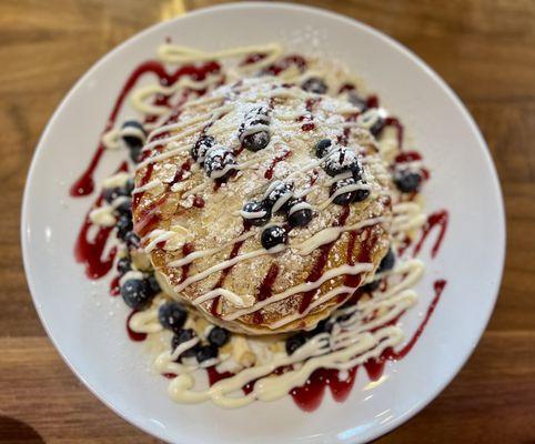 Blueberry Danish Pancakes