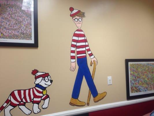 Love the decor. We are usually in the Where's Waldo room.