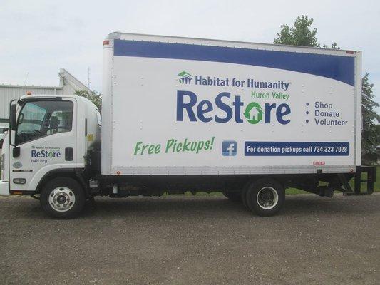 Our truck will come to your home or business to pick up your donation.  Call to schedule a FREE pick up!  (734) 323-7028