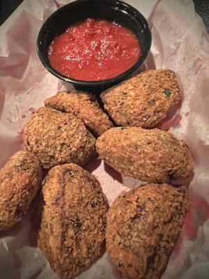 Deep fried meatballs