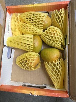 Box of Alphanso mangoes when bought