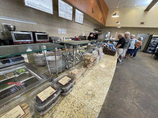 inside - sandwich & salad station