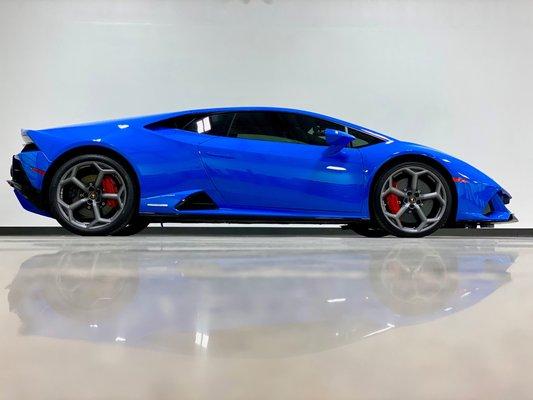 Lamborghini Huracan Evo with XPEL ULTIMATE PLUS paint protection film.