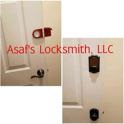 Fresh deadbolt installation by Asaf Locksmith, LLC