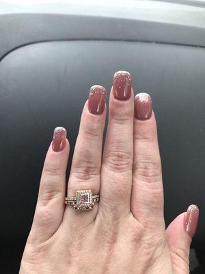 Acrylic Nails with Gel Polish