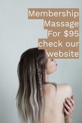 Join our Massage Membership for only $95 a month and enjoy massage monthly. Find more info membership massage at www.kneadnyc.com