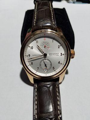 Bremont Supersonic 80/100 (Rose Gold) w/ dark brown alligator strap