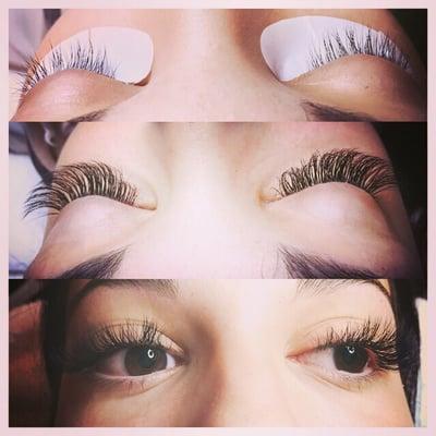 Volume eyelash extensions.