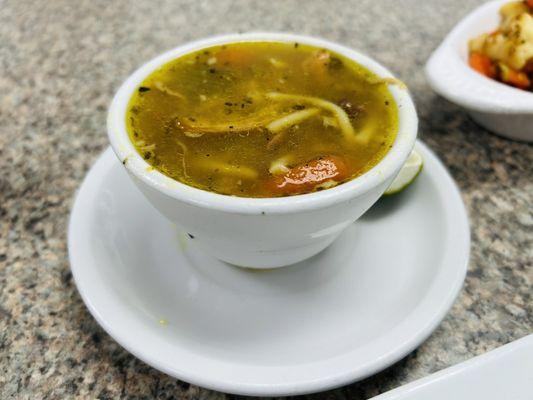 Side of sopa de pollo