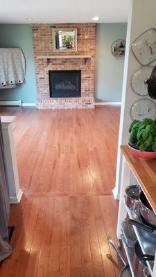 New wood floors match 15 yr old floors perfectly!!!