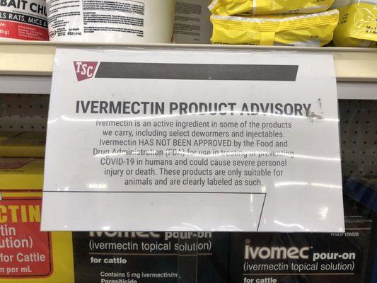 Restrictions on Ivermectin