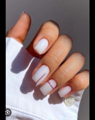 Example photo that I gave to the nail technician