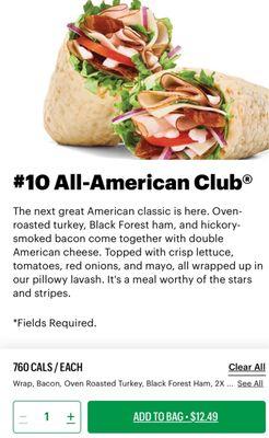 #10 All-American Club-advertised