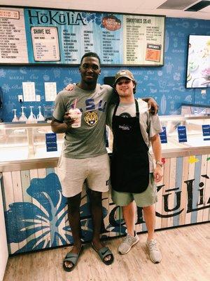 Drake Davis loves shave ice